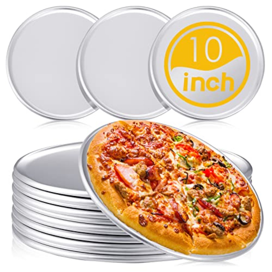 Kitchen Baking Tray Set - Pcs Pizza Pan Bulk Restaurant Aluminum