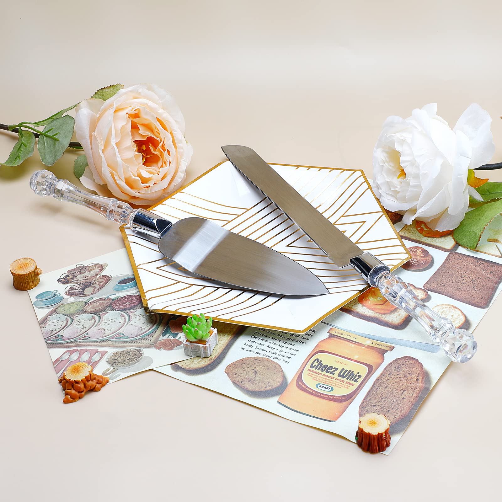 Cake Knife and Server Set Crys – Offset Spatula Set Bewertung und Preis