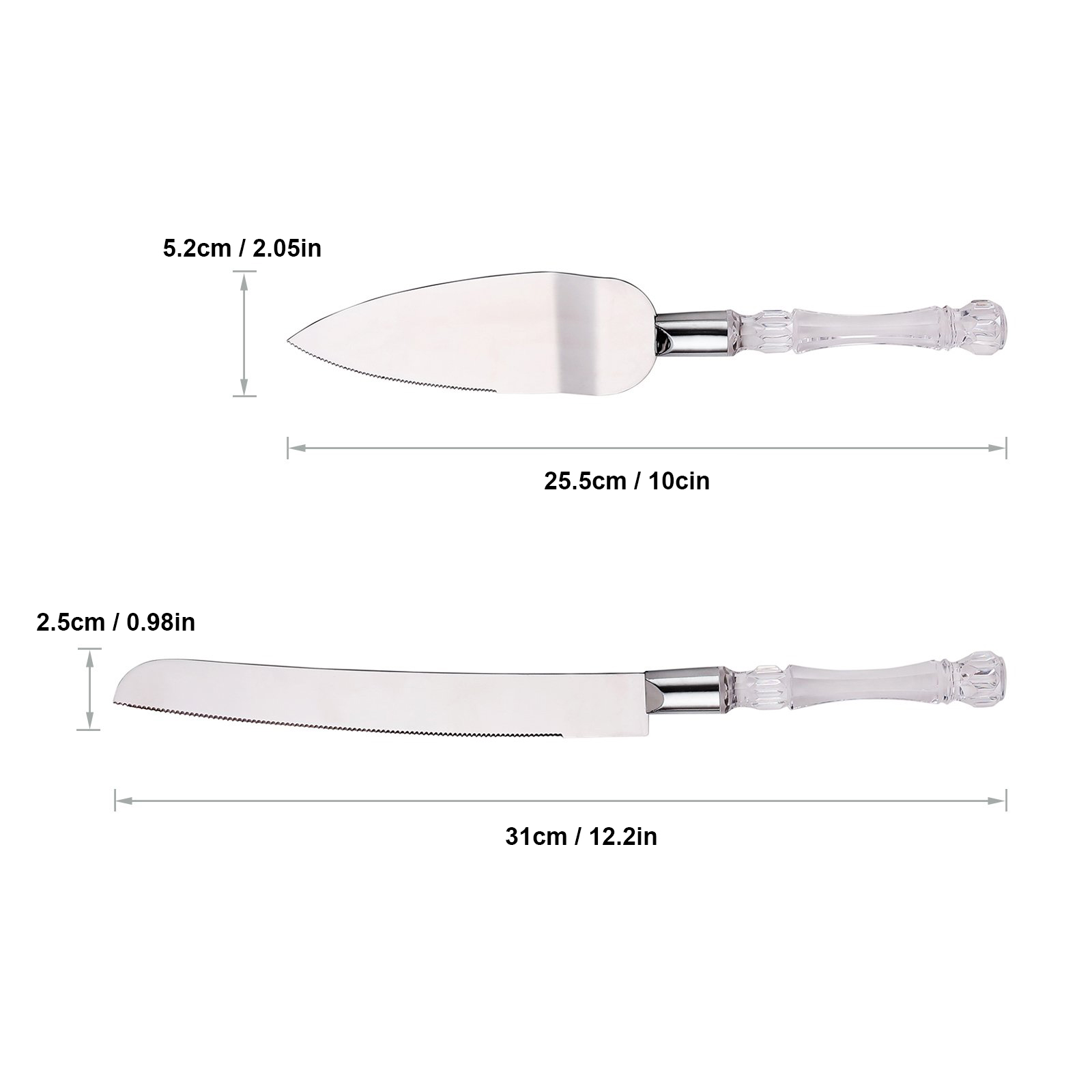 Cake Knife and Server Set Crys – Offset Spatula Set Bewertung und Preis