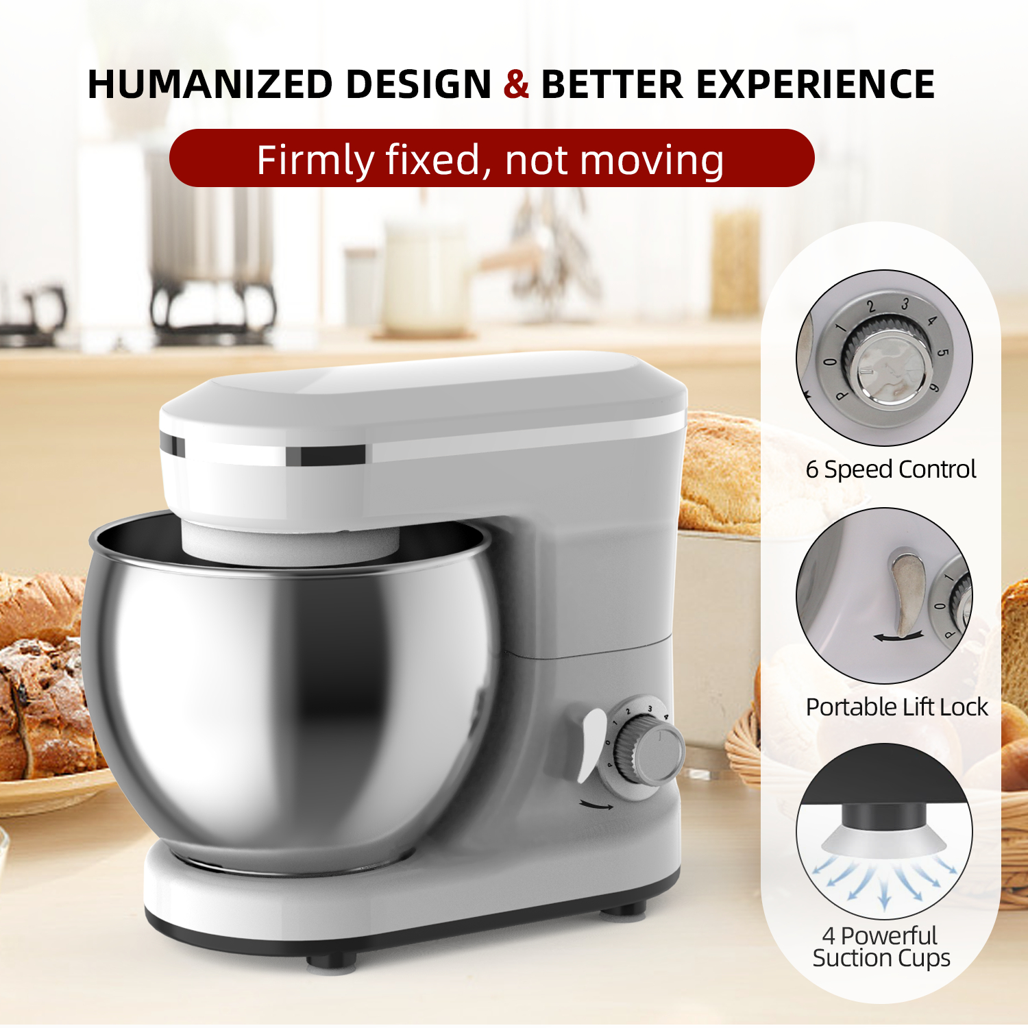 5L Multifunction Electric Stan – Kitchen Robot Baking Bewertung und Preis
