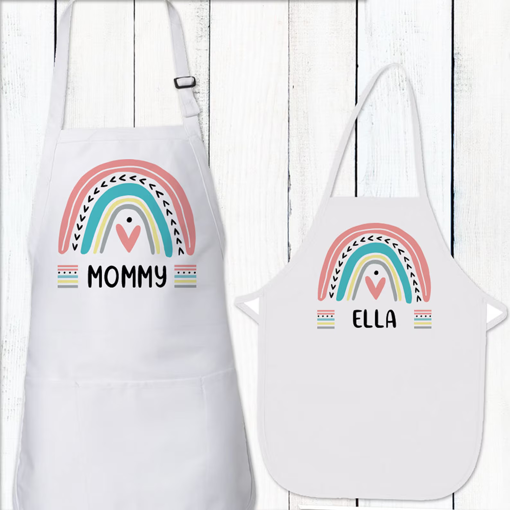 Personalized Rainbow Apron for – Baking Kitchen For Kids Bewertung und Preis