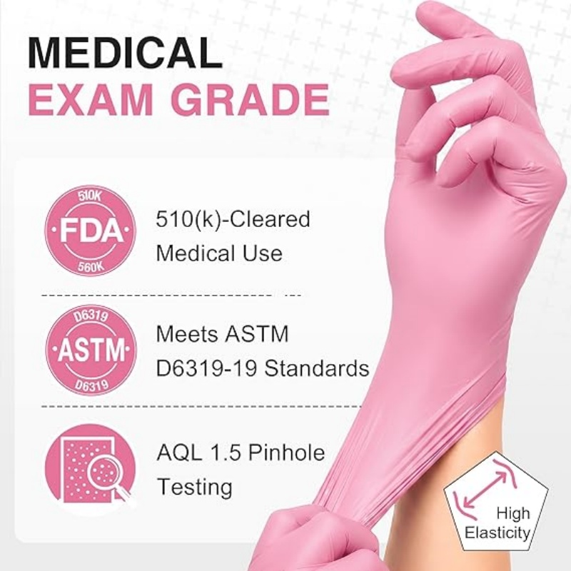 Pink Nitrile Disposable Gloves – Kitchen Job Bewertung und Preis