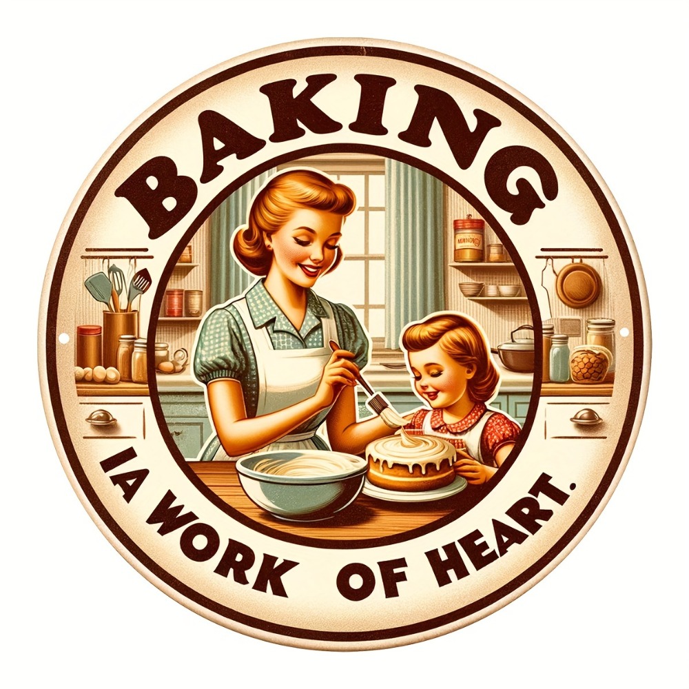 Vintage Metal Baking Sign 