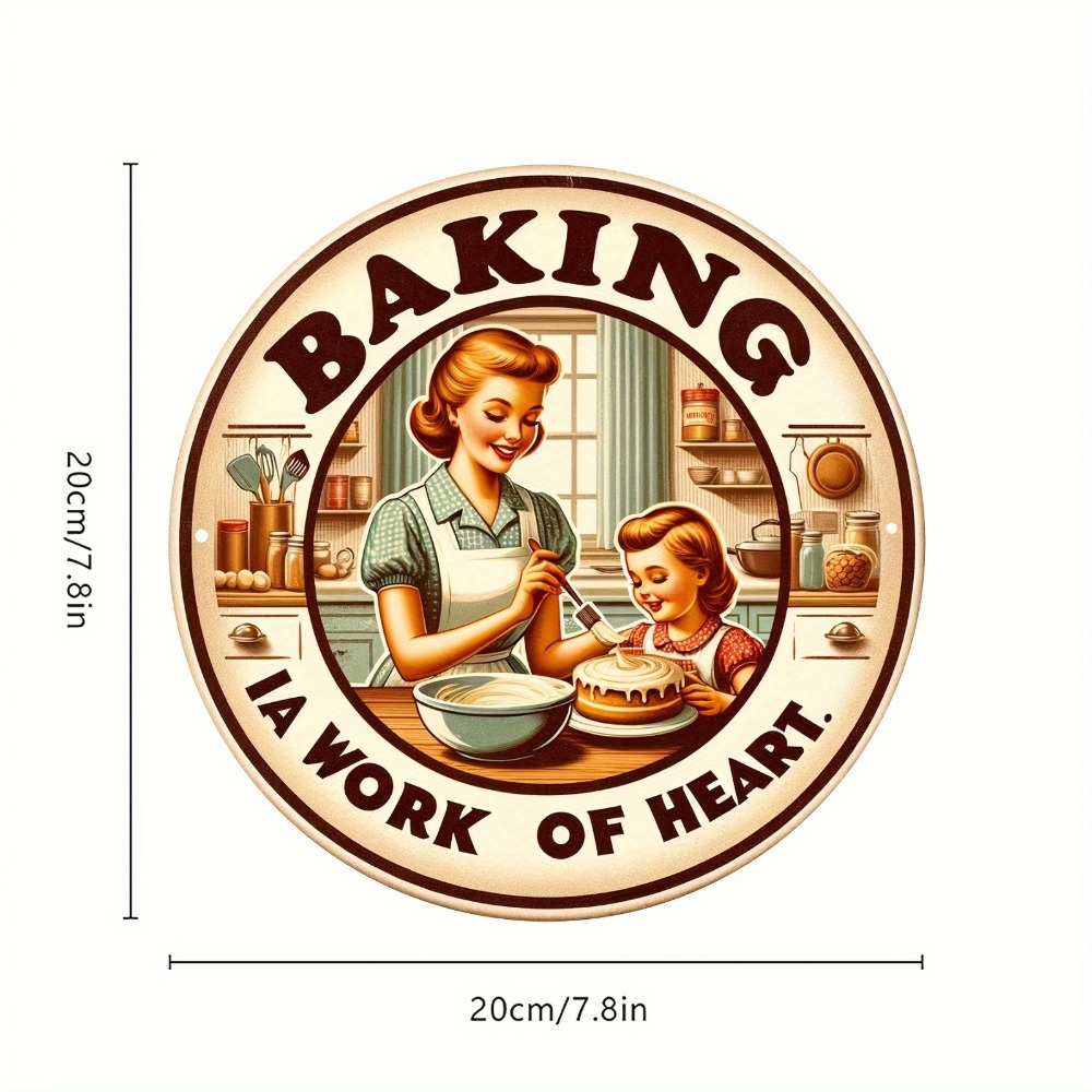 Vintage Metal Baking Sign 