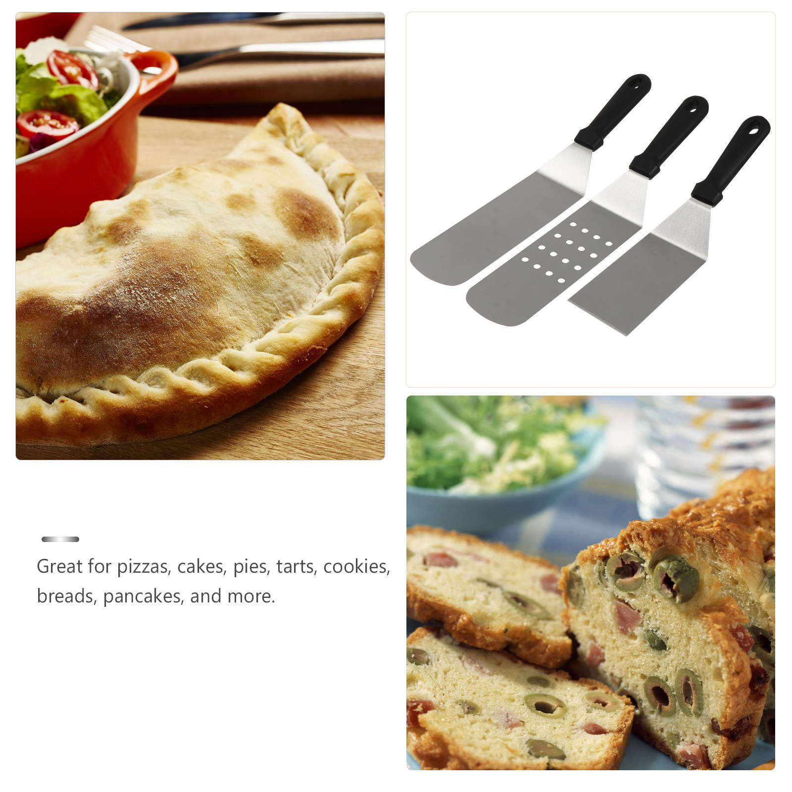 3Pcs Stainless Steel Pizza Pee – Kitchen Baking Tray Set Bewertung und Preis