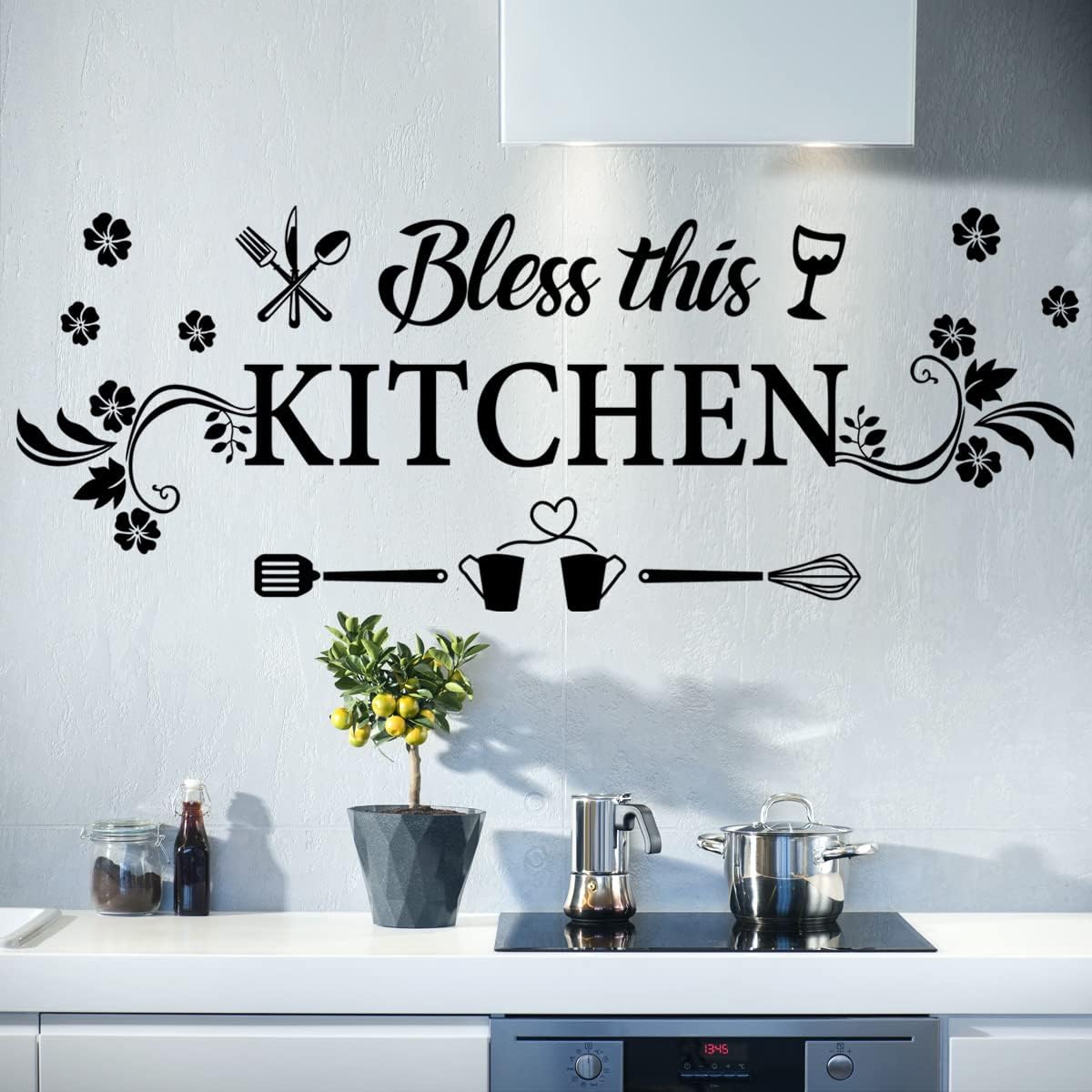 Bless This Kitchen Wall Decal  – Kitchen Baking Wall Art Bewertung und Preis