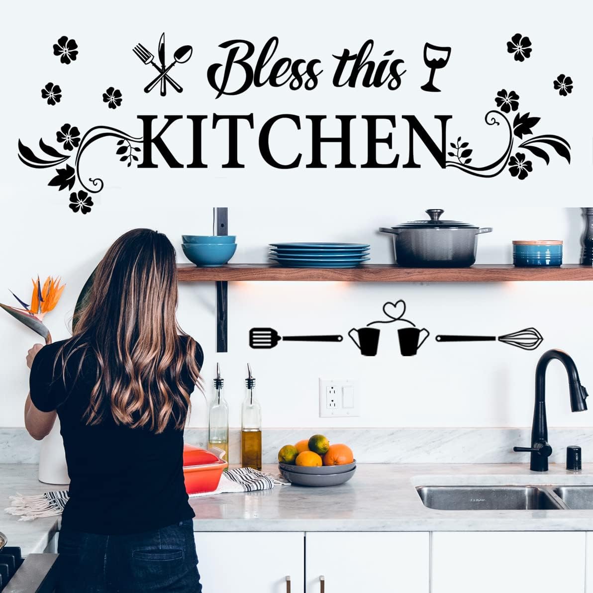 Bless This Kitchen Wall Decal  – Kitchen Baking Wall Art Bewertung und Preis