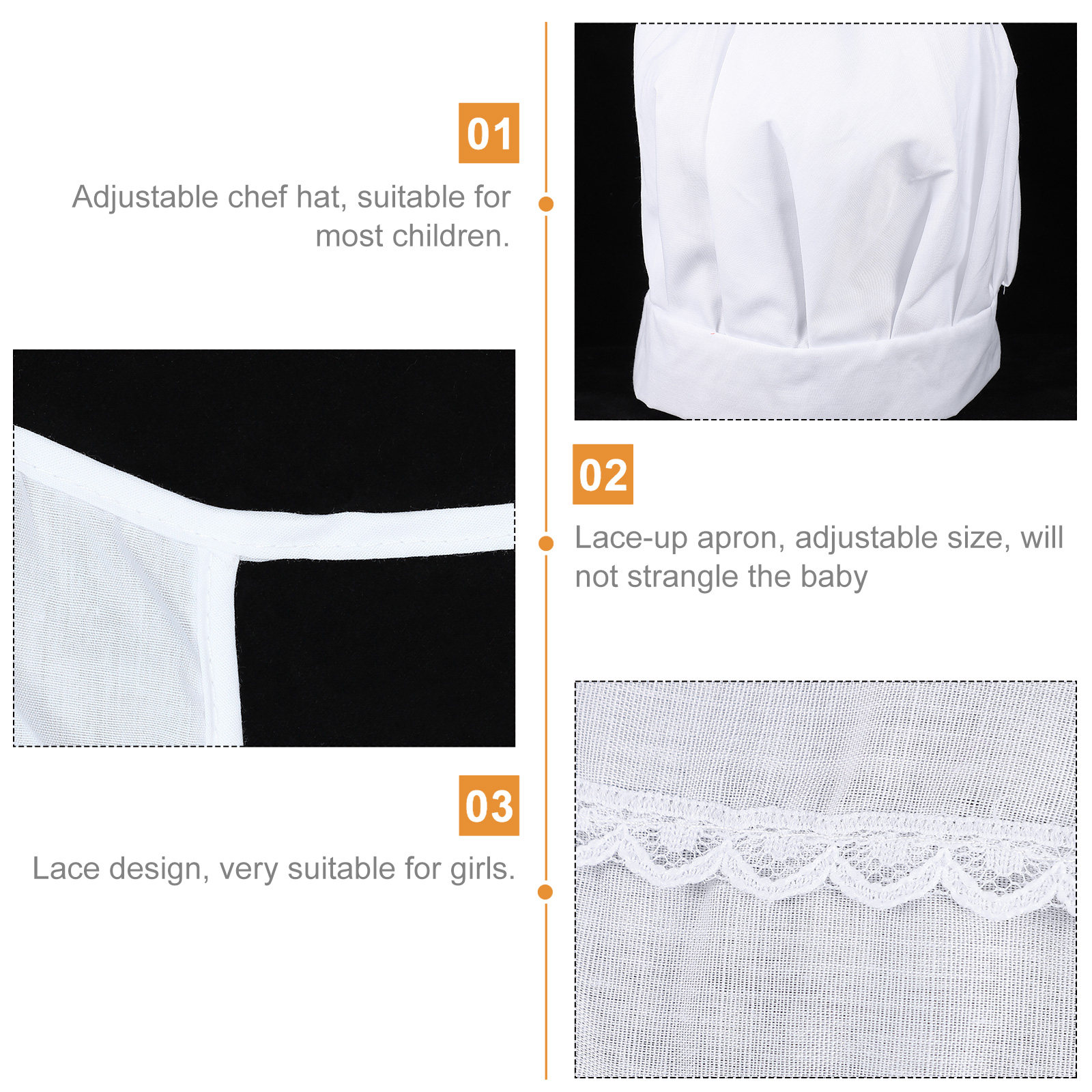 1Set Kids Chef Hat and Apron S – Baking Kitchen For Kids Bewertung und Preis