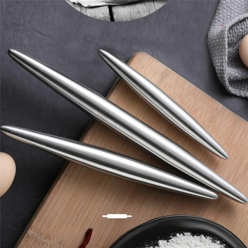 1Pc Stainless Steel Rolling Pi – Kitchen Roller Baking Bewertung und Preis