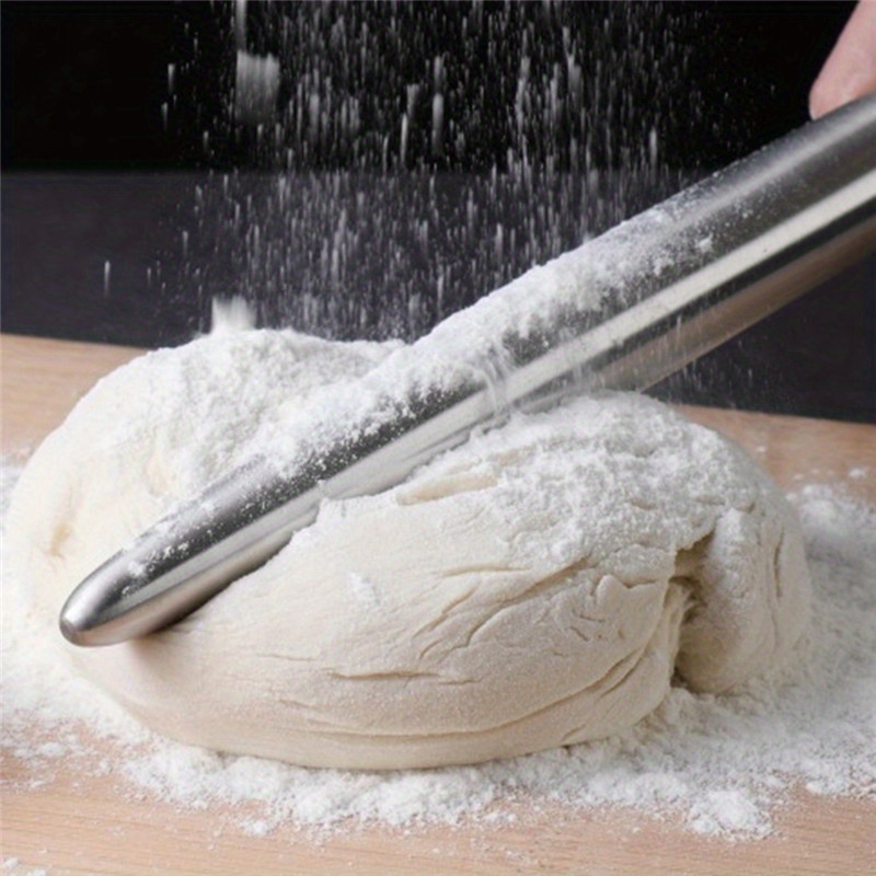 1Pc Stainless Steel Rolling Pi – Kitchen Roller Baking Bewertung und Preis