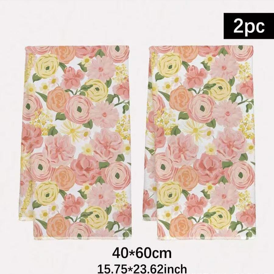 2Pcs, Cream-Colored Floral Kit – Kitchen Baking Necessities Bewertung und Preis