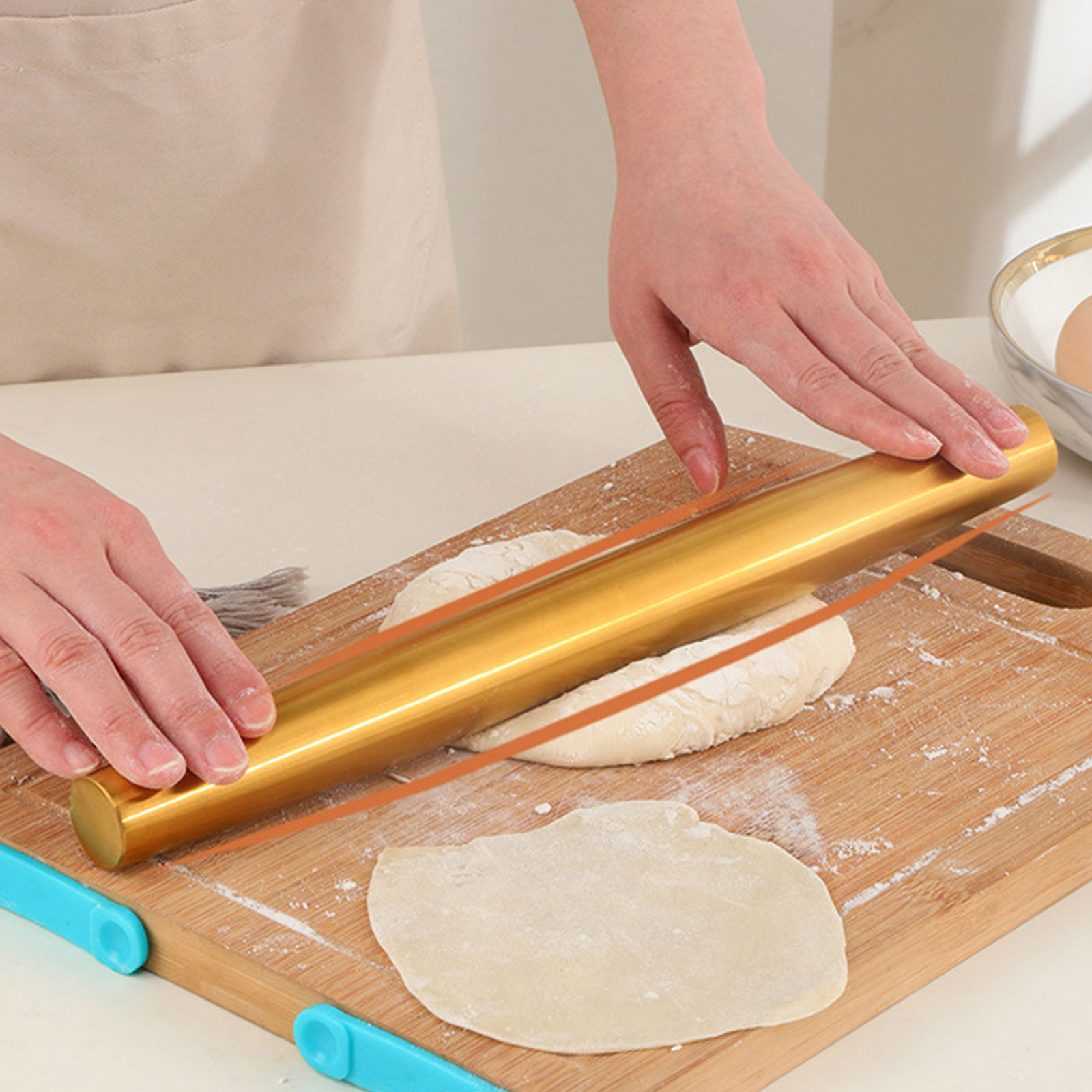 1pc Stainless Steel Rolling Pi – Kitchen Roller Baking Bewertung und Preis