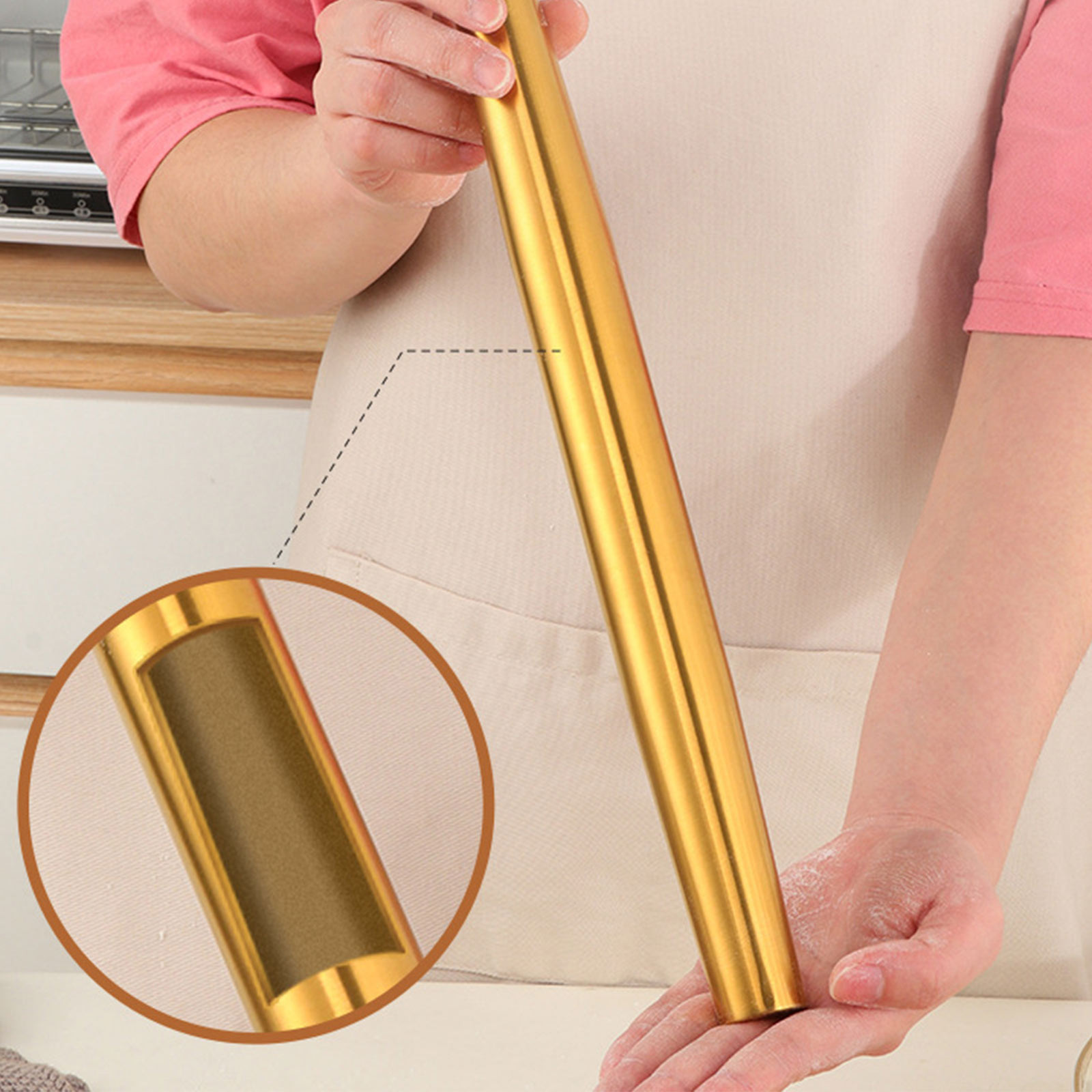 1pc Stainless Steel Rolling Pi – Kitchen Roller Baking Bewertung und Preis