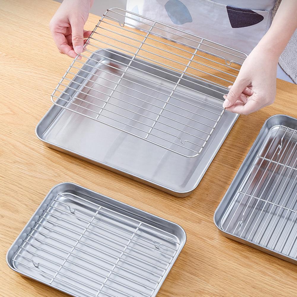 1 Set Stainless Steel Oven Bak – Kitchen Baking Tray Set Bewertung und Preis