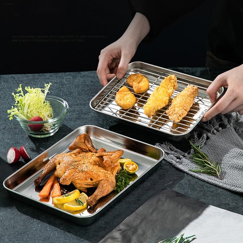 1 Set Stainless Steel Oven Bak – Kitchen Baking Tray Set Bewertung und Preis