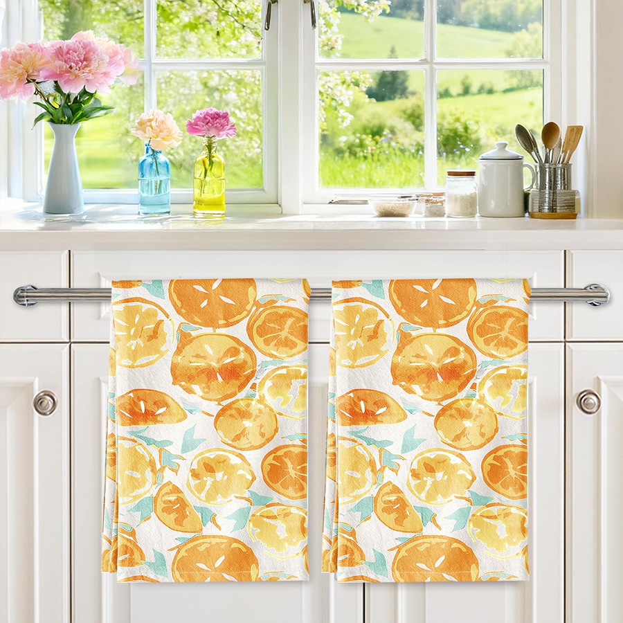 2Pcs, Watercolor Citrus Orange – Kitchen Baking Necessities Bewertung und Preis