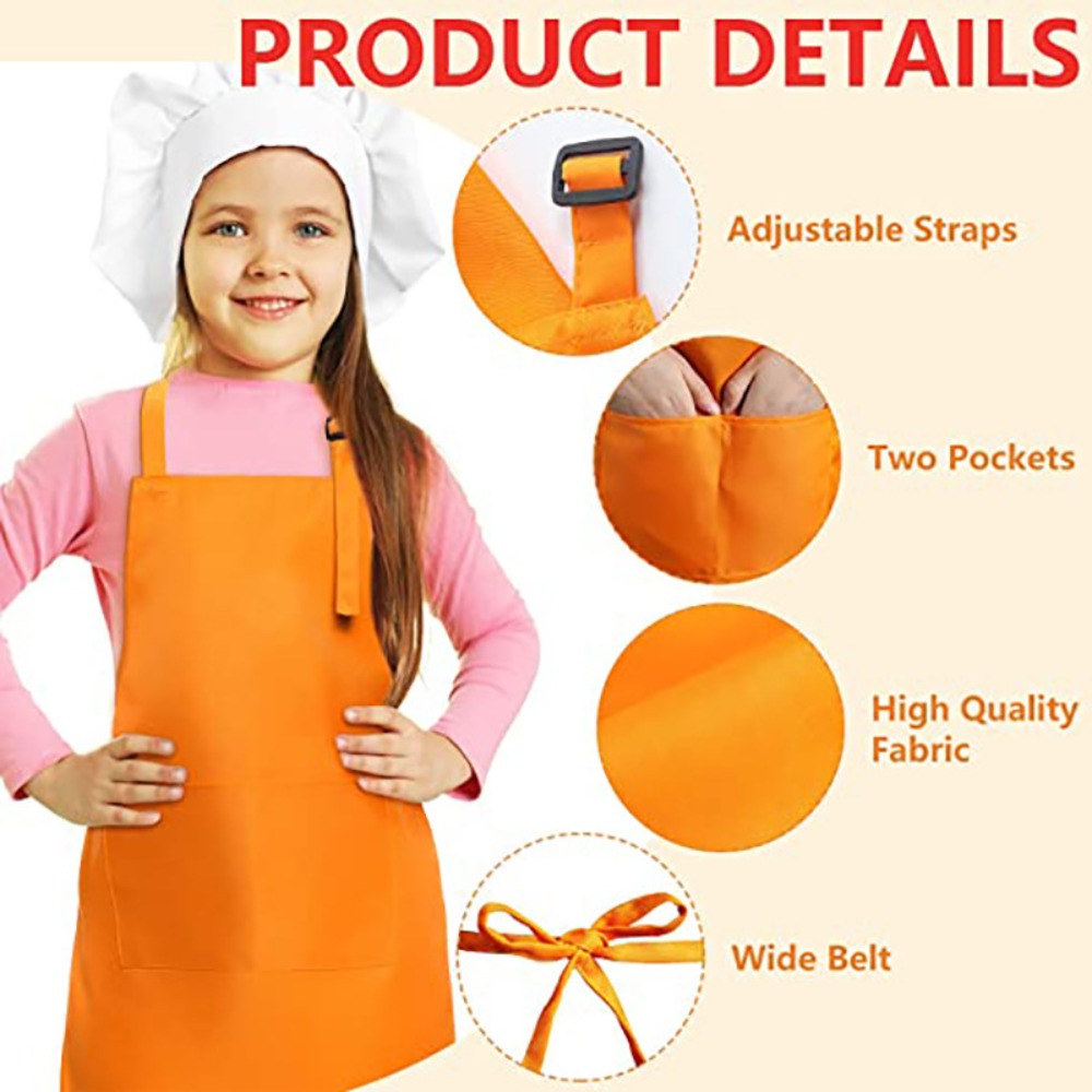 Children Chef Apron Front Pock – Baking Kitchen For Kids Bewertung und Preis
