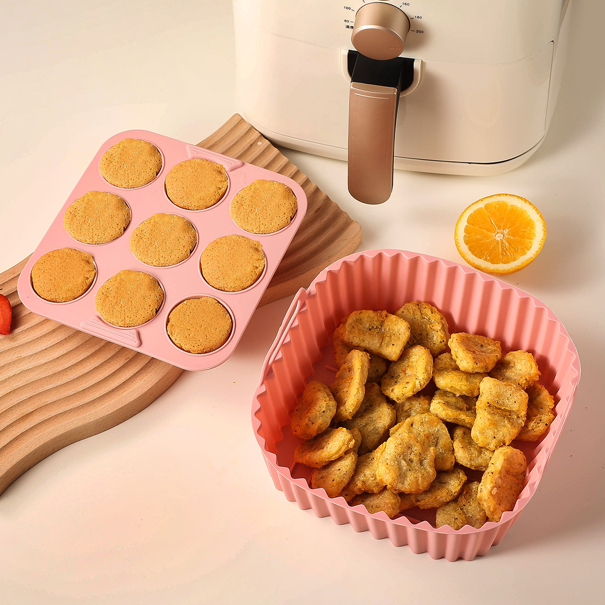 2pcs Silicone Air Fryer Liners – Kitchen Baking Tray Set Bewertung und Preis