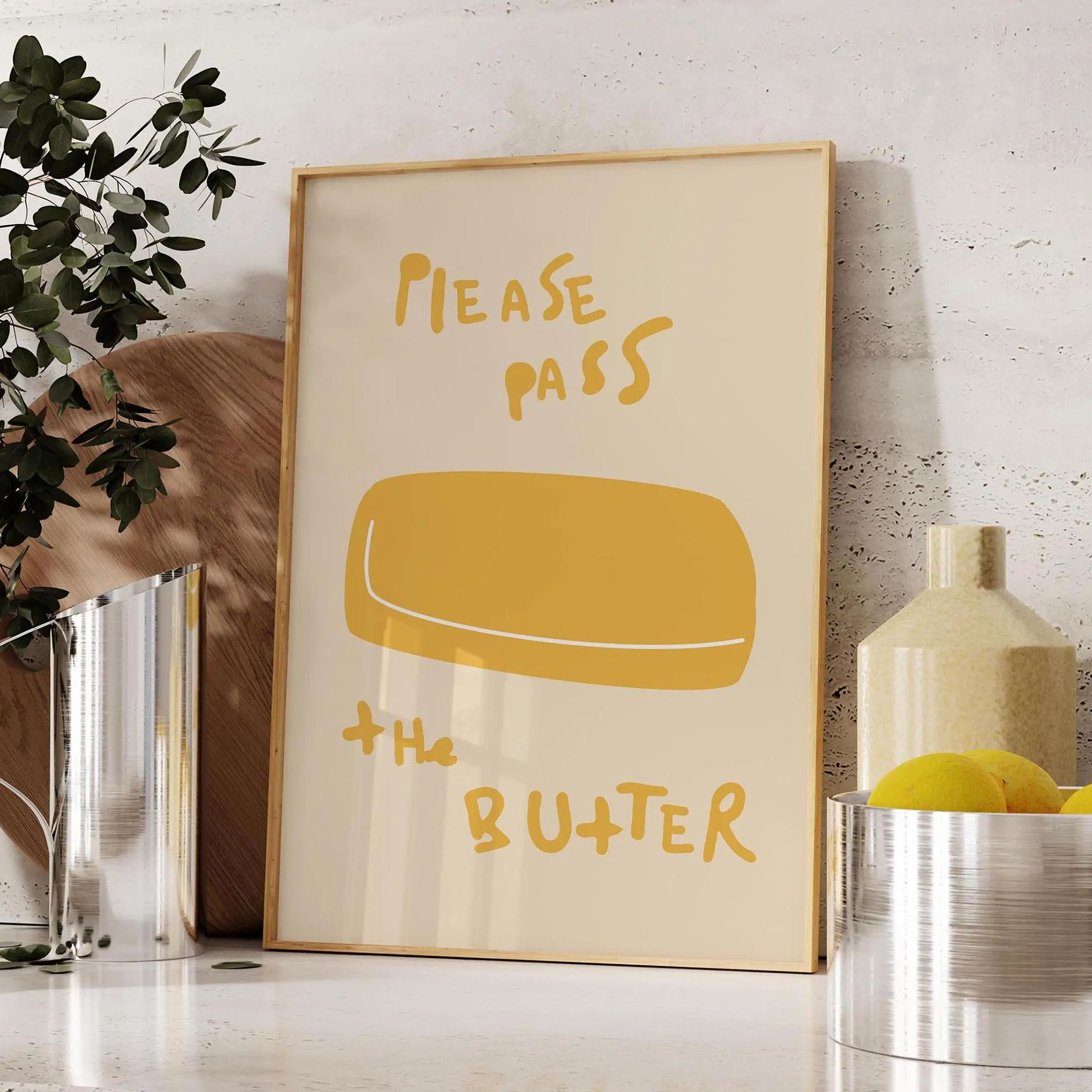 1pc frameless  1pc Butter Post – Kitchen Baking Wall Art Bewertung und Preis