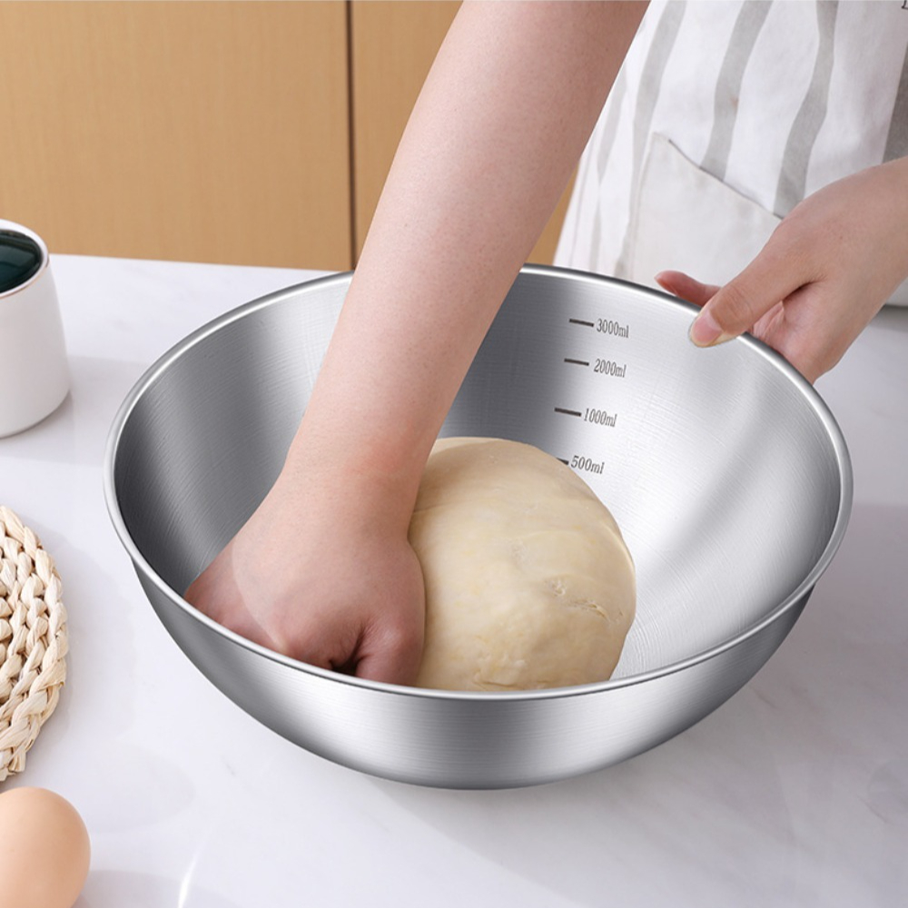 3pcs Stainless Steel Bowl Set  – Kitchen Baking Essentials Bewertung und Preis