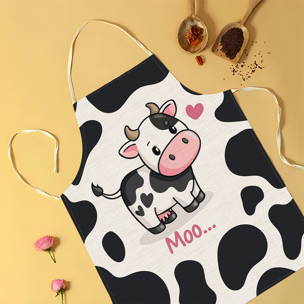 1pc Cute Cartoon Cow Print Kit – Baking Kitchen For Kids Bewertung und Preis