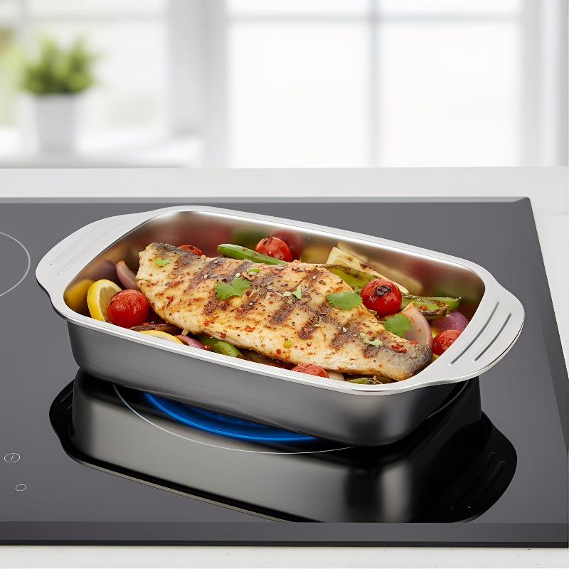 2PCS 16x9 Inch Stainless Steel – Kitchen Baking Tray Set Bewertung und Preis