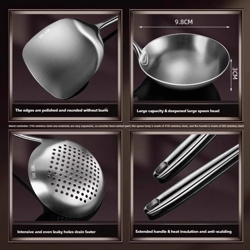 316 Stainless Steel Wok Spatul – Offset Spatula Set Bewertung und Preis