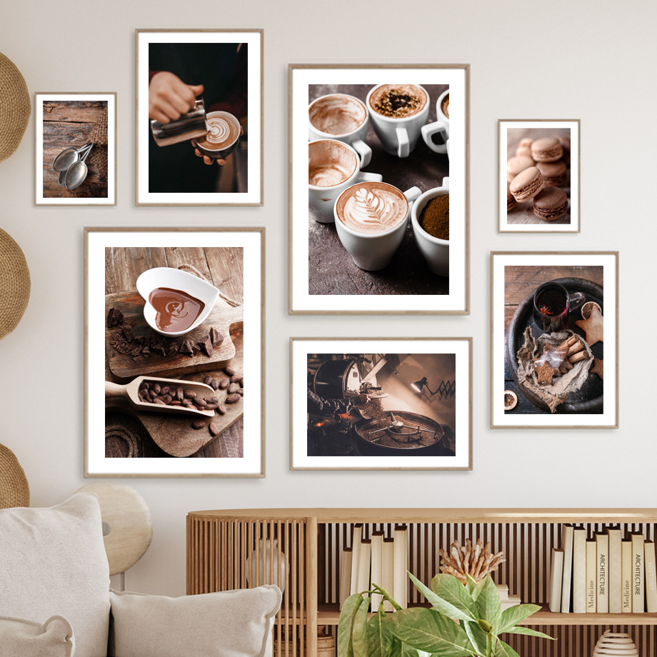 Coffee Beans Cup Baking Desser – Kitchen Baking Wall Art Bewertung und Preis
