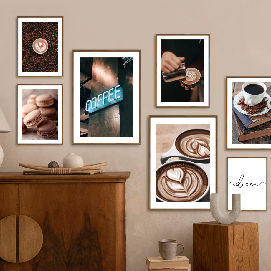 Coffee Beans Cup Baking Desser – Kitchen Baking Wall Art Bewertung und Preis