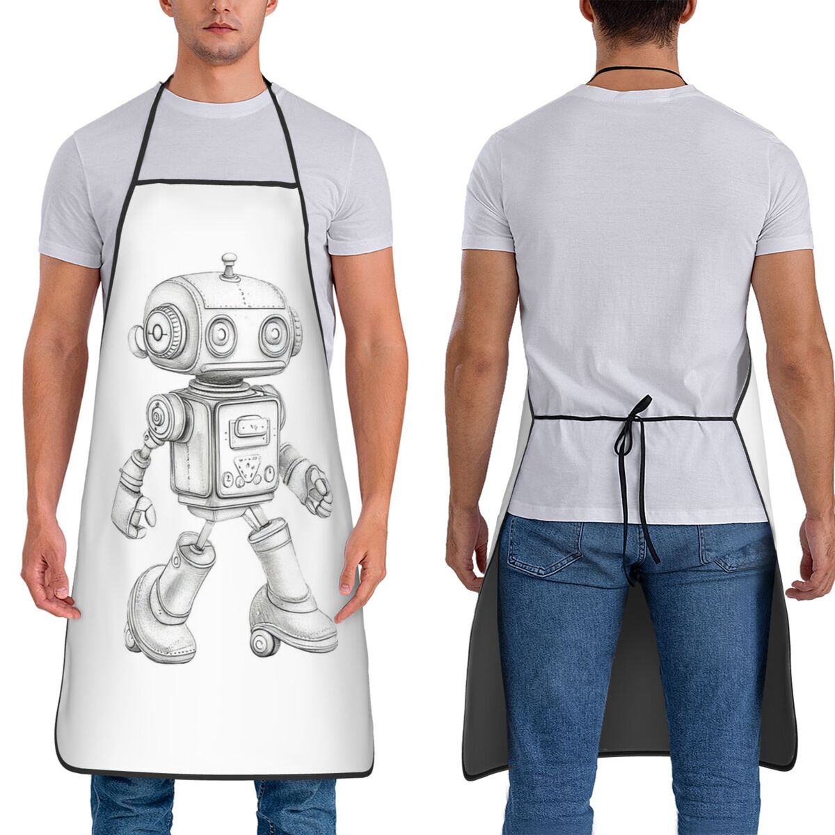 Retro Sketch Robot With Mechan – Kitchen Robot Baking Bewertung und Preis