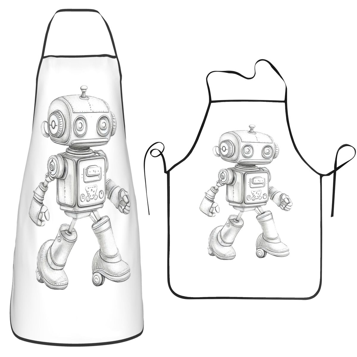 Retro Sketch Robot With Mechan – Kitchen Robot Baking Bewertung und Preis