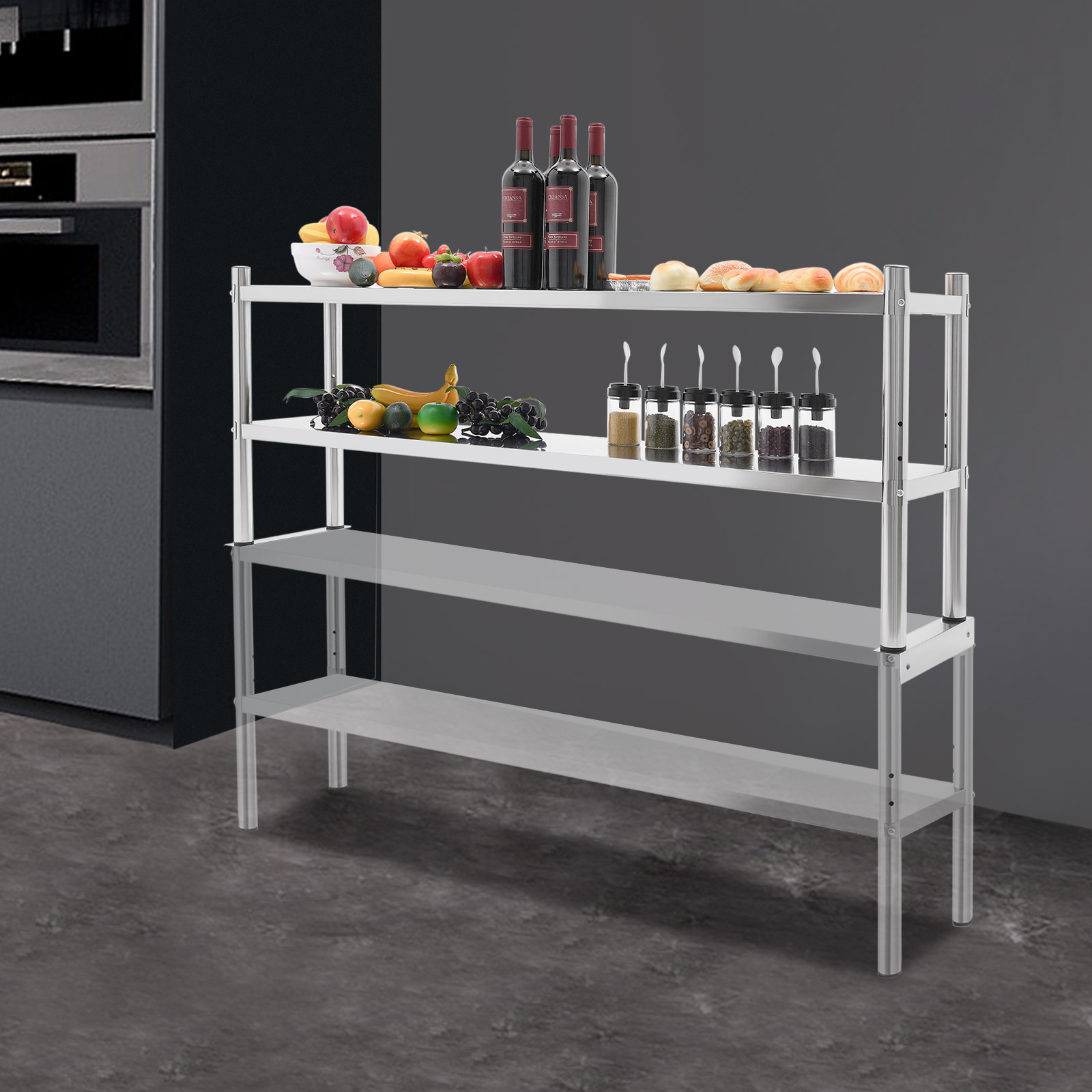 2 Tier Stainless Steel Shelvin – Kitchen Job Bewertung und Preis