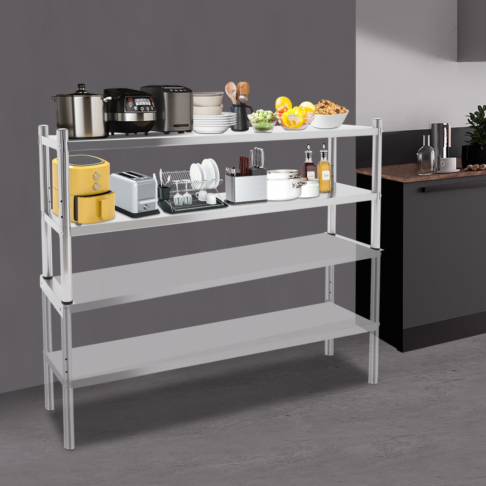 2 Tier Stainless Steel Shelvin – Kitchen Job Bewertung und Preis