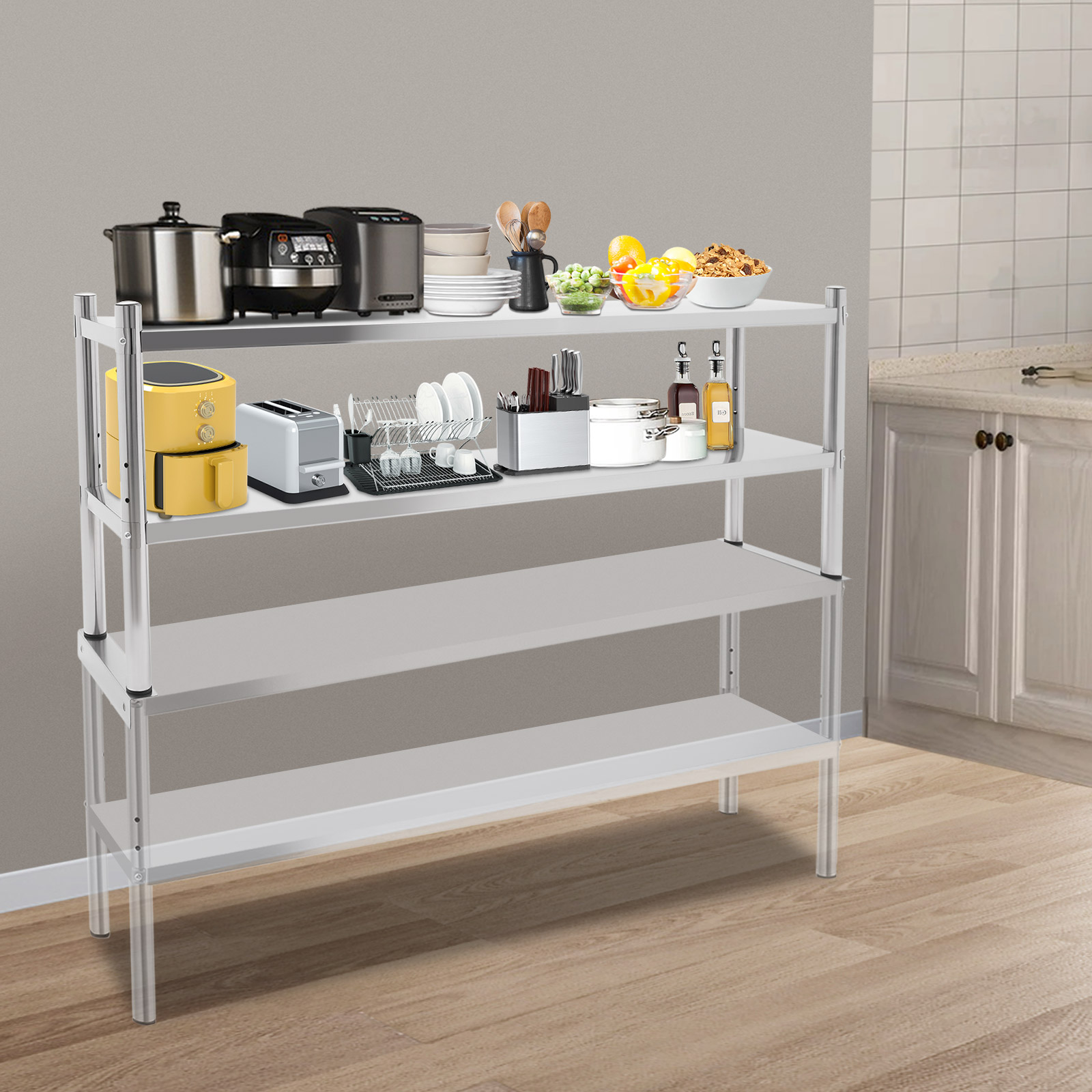 2 Tier Stainless Steel Shelvin – Kitchen Job Bewertung und Preis